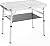 Sportneer Camping Table, 23.6" L x 15.7" W Adjustable Height Small Folding Table with Mesh Layer Portable Camp Tables with Aluminum Legs for Outdoor Camp Picnic Beach BBQ Cooking (3 Height)