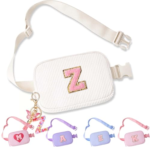 Image of Belt Bag for Girls Gifts - Birthday Gifts for Teenager, Personalized Gifts for Mom Freind Sister Teacher, Graduation GiftsInitial Crossbody Bag Belt Bag for Women Z