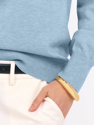 Image of ANRABESS Women's Long Sleeve V Neck Basic Sweaters | Classic Pullover Tops,Soft Loose,Business Casual Work,Travel Vacation,All Day Wear,Fall Spring Outfits,Winter Layer Clothing