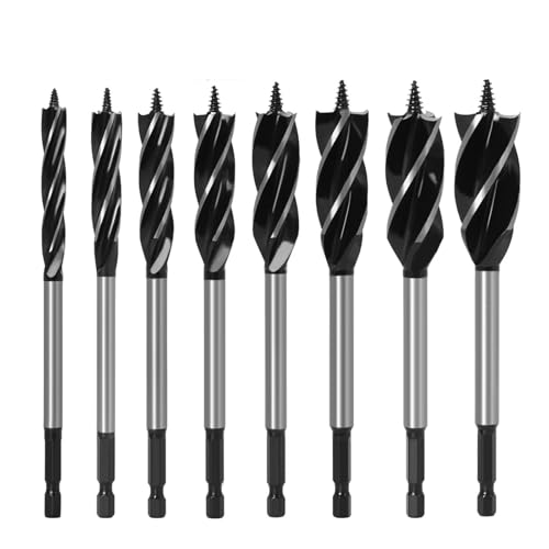 Combinaison pour le travail du bois avec forets de charpentier 8pcs