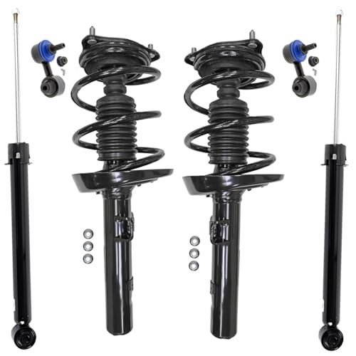 Image of Detroit Axle - 6pc Struts Shocks Kit for 2016-2021 Honda Civic, 2019-2022 Insight, 2 Front Struts with Coil Spring 2 Rear Shock Absorbers 2 Rear Sway Bars Replacement Suspension Kit