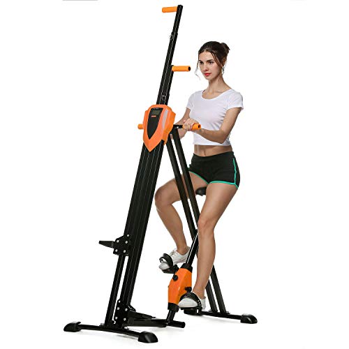 Home Gym Exercise Folding Climbing Machine,Vertical Climbing Exercise Machine, Fitness Stepper Gym