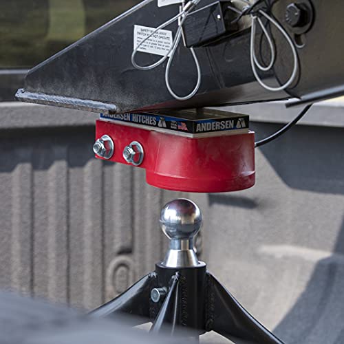 Andersen Hitches | Rail Mount Hitch Kit | Towing Accessories | 11-1/2" Tall Base, 20,000 Lbs Gtwr, 4,500 Lbs Tongue Weight | Fifth Wheel Black Rail Mounting | Rv Camper Gooseneck Adapter | 3200 #TOP7