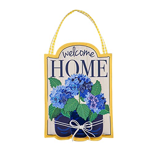 Evergreen Welcome Home Hydrangeas Door Decor