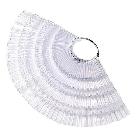 150Pcs Nail Swatch Sticks with Metal Ring Cover