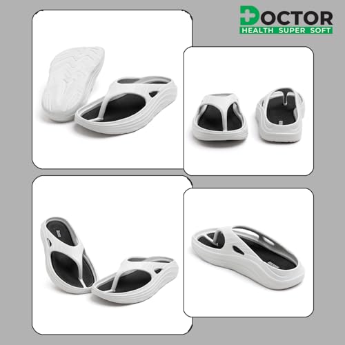 Image of DOCTOR HEALTH SUPER SOFT Orthopedic Toe-Ring Slippers for Men | Super Soft Eva Slip-On Sandals | Ultra Lightweight & Anti-Skid | Arch Support Comfort Footwear for Everyday Wear