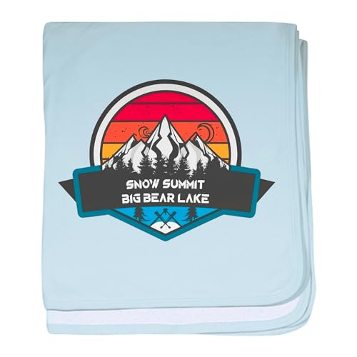 CafePress Snow Summit Big Bear Lake California Baby Blanket, Super Soft Newborn Swaddle
