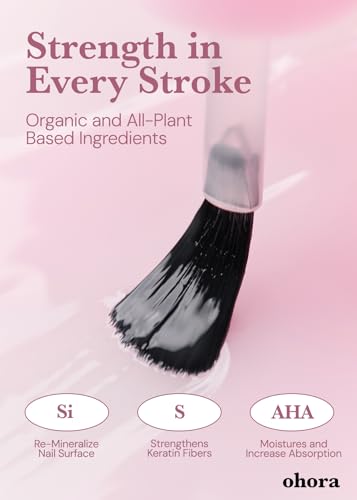 Image of ohora Gel Nail Care (Pro Nail Strengthener) - Corrects Nail Texture, Easy to Use & Easy to Remove for Semi Cured Gel Nail Strip Application - Professional Salon-Quality for Healthy, Strong Nails