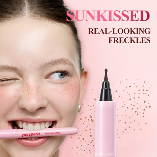 Image of Peripera Freckle Pen | Natural Sun-Kissed Makeup, Long-Lasting & Smudge-Proof Faux Freckles, Precision Dot Tip, Buildable K-Beauty Makeup, Safe for Sensitive Skin (01 NATURAL BROWN)