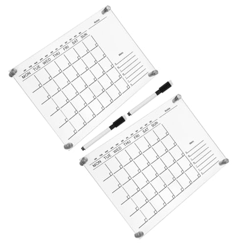 Tableau mémo transparent acrylique effaçable au design minimaliste épuré