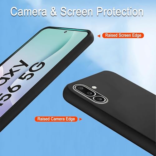 Image of Silicone Back Cover Case for Samsung Galaxy M56 5G|Slim & Anti-Scratch|Camera Protection Back Cover Case for Samsung Galaxy M56 5G -Black