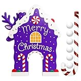 jamgeery Weihnachts Golf Spielzeug, Lebkuchens Golf Spielset Mit Zuckerstangenschläger Und 6 Bällen, Lustiges Weihnachtsparty Spiel Weihnachtsdekoration Für Partys Feiertagen Und Zusammenkünften