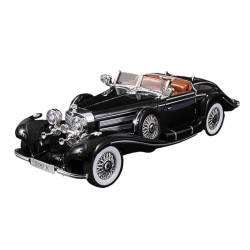 Modèle Réduit de Voiture Classique Mercedes 500K 1:18 pour Déco Bureau Chic