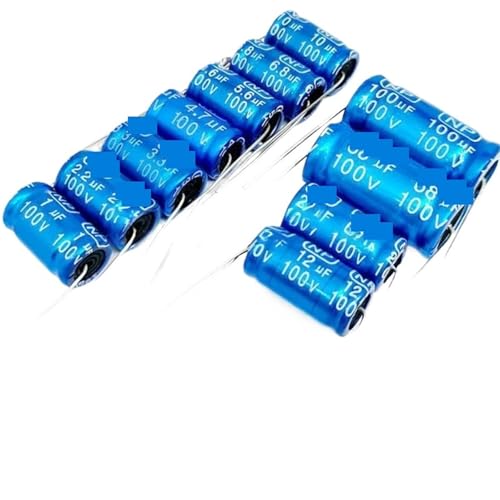 Condensateur 6.8uF 100V tweeter axial croisé électrolytique horizontal x10