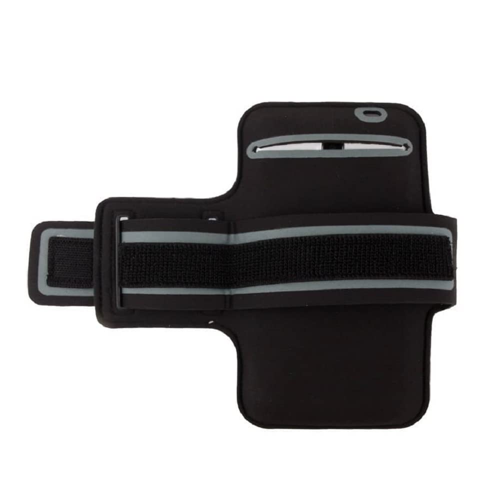 DFV mobile - Professionali Bracciale Neoprene Impermeabile Fascia da Braccio Custodia Sport Compatibile con Huawei Ascend P7 Sapphire Edition - Nero