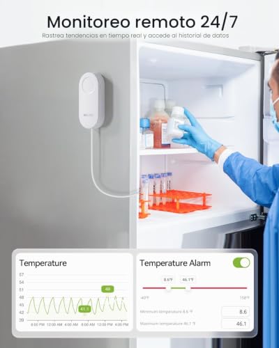 Termómetro WiFi para congelador y sensor de temperatura inalámbrico 7
