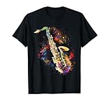 Saxofón Colorido Músico Saxofón Regalo para saxofonistas Camiseta