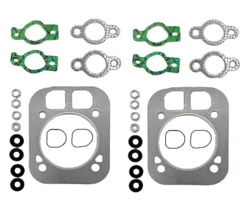 Image of 2Pcs 24-841-04S Cylinder Head Gasket Kit Compatible with Kohler CH25 CH730 CH740 CV25 CH26 CH750 CV730 CV732 CH742 CV26 CV724 CV730 Engine, Replaces 24 841 03-S, 24 041 37-S, 24 041 16, 24 041 32