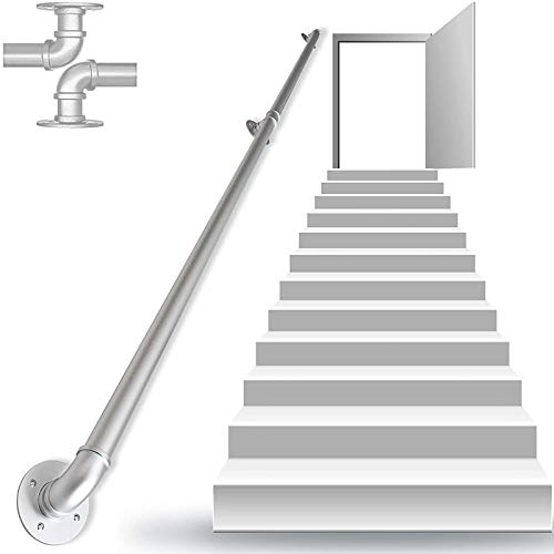 Rambarde d'escalier en métal robuste en fer forgé couleur or pour une sécurité élégante - 4