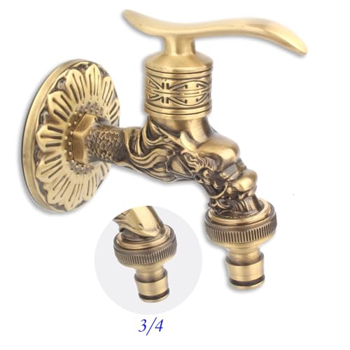 Robinet d'eau froide simple 1/2 pour machine à laver et potager - 3