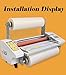 INTBUYING Matte Thermal Roll Laminating Film 656FT x 17.3IN for A2 Laminating Machine BOPP Laminating Film Matte Compatible Paper PVC PET Film Aluminum Sheet BOPP Satin