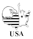 OBUY Large American Flag American Map Statue of Liberty Stencil for Painting on Wood, Fabric, Walls,...