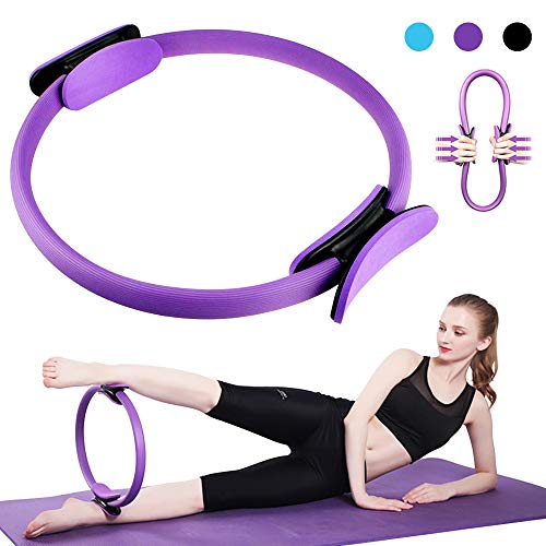 HINATAA Anillo de Resistencia,Pilates Circle con Mango Doble,Diám...