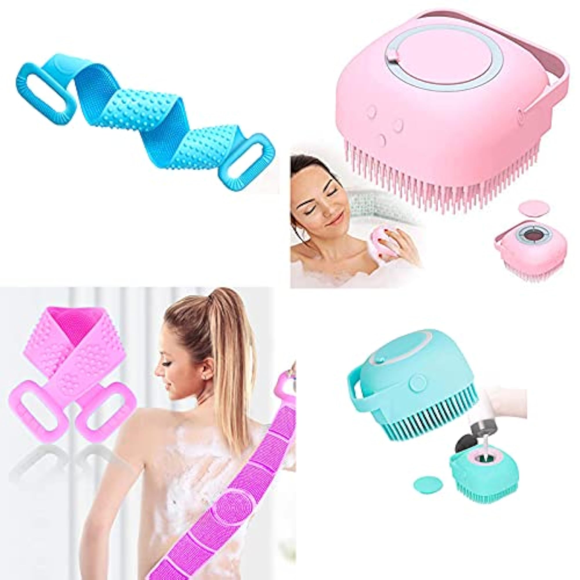 Bath Belt Body Brush Back Scrubber Cleanser