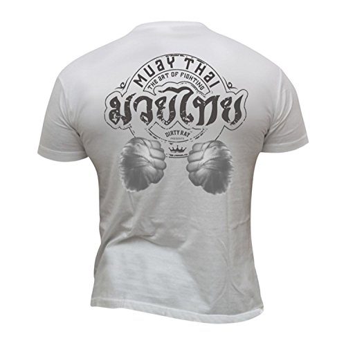 Dirty Ray Artes Marciales MMA Muay Thai The Art of Fighting Camiseta Hombre T-Shirt DT5B (S)