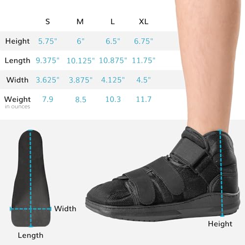 Braceability 03A0801XL Closed Toe Medical Walking Shoe - Lightweight Broken Toe Cast Boot, Fracture Foot Brace thumb #5