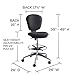 Safco Metro Ergonomic Office Chair, Extended-Height, Adjustable with Swivel Base, Padded, Black