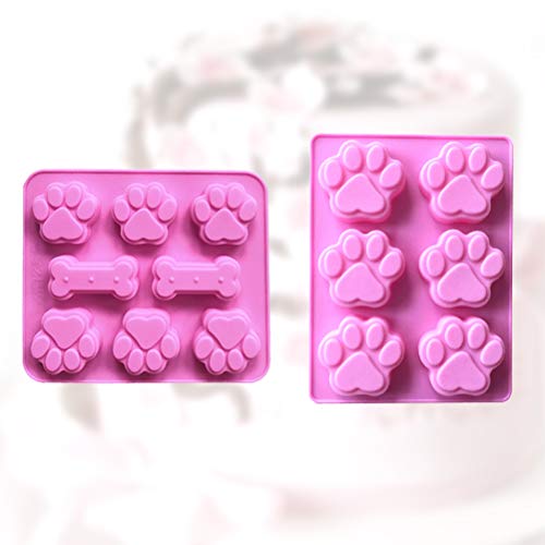 Molde de cozinha YARNOW 2 peças de silicone para cães e design em forma de osso, ferramenta de decor