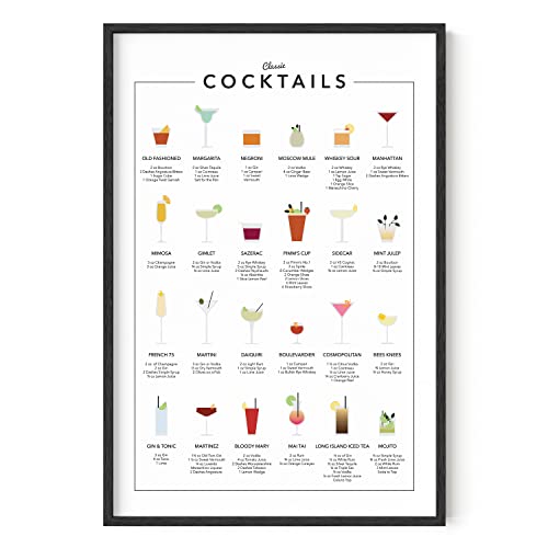 RipGrip Cocktail Art Print - Wine Shop and Bar Decor