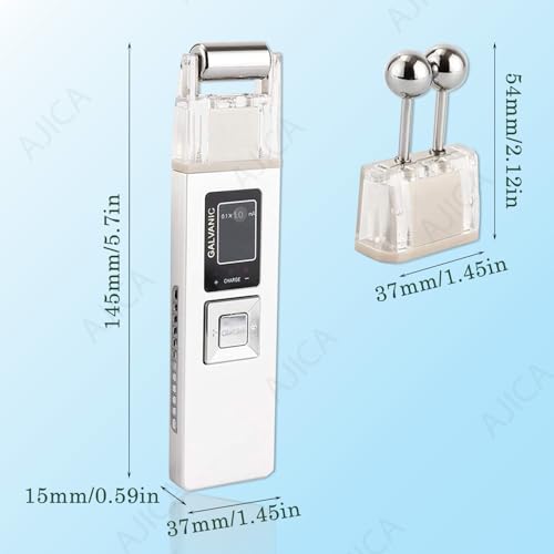 Image of Portable Rechargeable Galvanic Device | Skin Care Reduce Wrinkles Skin Tightening Firming Fine Lines Desincrustation Deep Pore Cleansing Rejuvenation Device