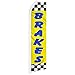 Brakes (Yellow) Swooper Advertising Flag - Perfect for Auto Repair Shops, Car Tool Stores, Mechanics