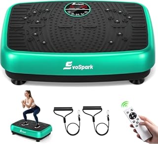 Vibration Plate Exercise Machine, 2025 New EvoSpark Vibration Plate Machine with Industrial Dual-Motor System,Whole Body Vibrating Plate for Lymphatic Drainage,450 Lbs Capacity Vibrate Platform
