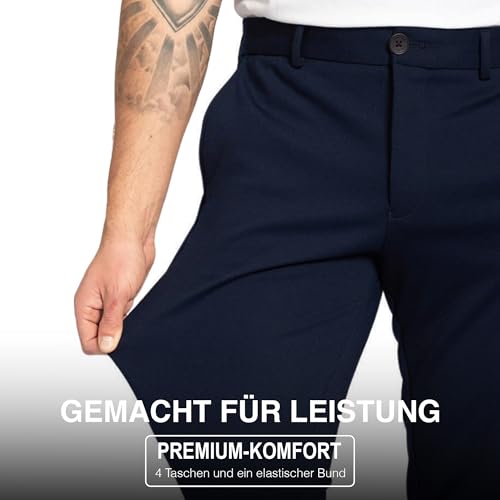 Pantalon homme stretch lot de 3 Performance Pants 31/32 noir marine gris - 5