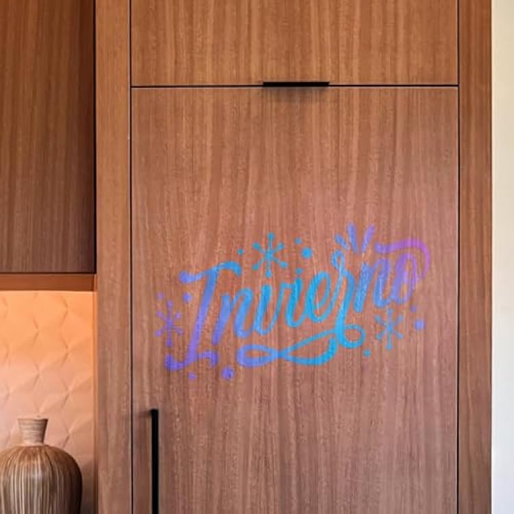 Ant PVP 9.5 inch Width Holographic Smart Matless Vinyl 9.5inch x 20ft, Transparent with Blue Light Compatible with Cricut Joy Xtra Decals Stickers&More All-Weather&Fade-Proof Ideal for Outdoor Use
