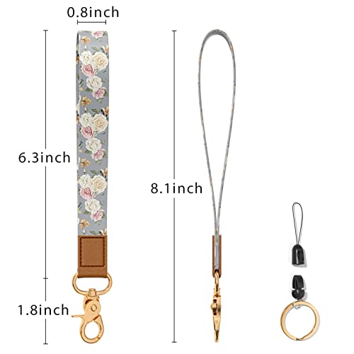 Image of Wrist Lanyard Key Chain, Wristlet Strap Keychain Holder for Women Men Car Keys Wallet Card Phone