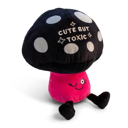 Punchkins Muchroom Plushie - Cute But Toxic Punny Mushroom Plush, Gift for Girlfriend, Sassy Plush Toy for Gifting