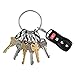 Nite Ize BigRing Steel S-Biner - Key Holder with Carabiners - Heavy-Duty Organizer with Black & Stainless Steel S-Biners - Key Ring & Keychain Accessories