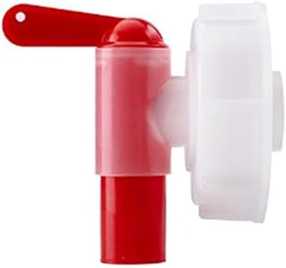 DN61 - Grifo de tambor de 61 mm, dispensador de flujo para tambores de plástico, grifo para tanques de 15 a 60 litros con roscas DN 61, grifo de jardín (2 unidades)