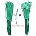 Detangling Brush for Black Natural Hair,Green Detangler Brush for Afro America 3a to 4c Kinky Wavy, Curly, Coily Hair,Women Hair Brush Easy to Clean