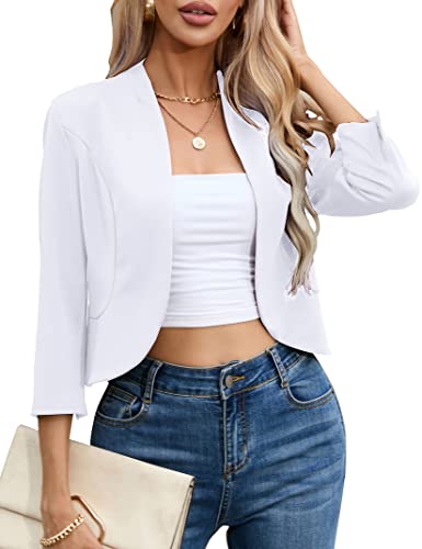 KOJOOIN ���f�B�[�X �J�W���A�� �N���b�v�h �u���U�[ ������ �݂Ȃ� �I�[�v���t�����g �t���� �d�� �I�t�B�X �J�[�f�B�K�� �X�[�c �W���P�b�g �V�����b�O, �z���C�g, Medium