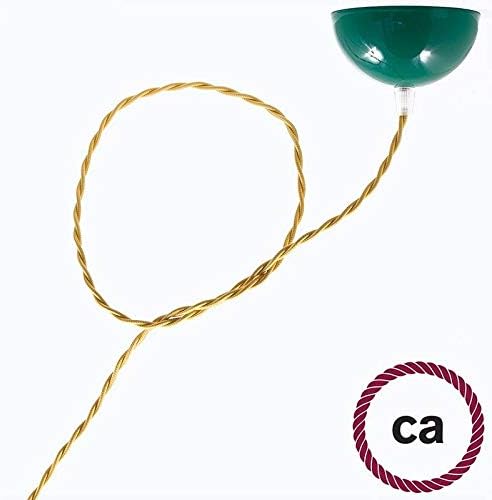 creative cables Yellow Rayon Covered Twisted Electric Cable 2x18 AWG - TM10-164ft, 2 x 18 AWG