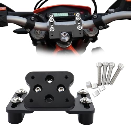 REARACE Motorcycle GPS Mount Bracket Phone Navigation Holder Fit for Husqvarna TC/TE/FC/FE/TX/FX 125-501, Compatible with Garmin/Tomtom Mount (AMPS Hole)