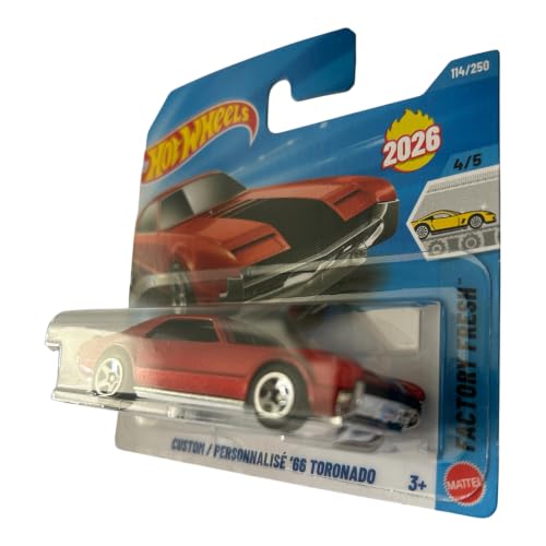 Hot Wheels Custom '66 Toronado Rojo 1:64 Escala miniatura 3