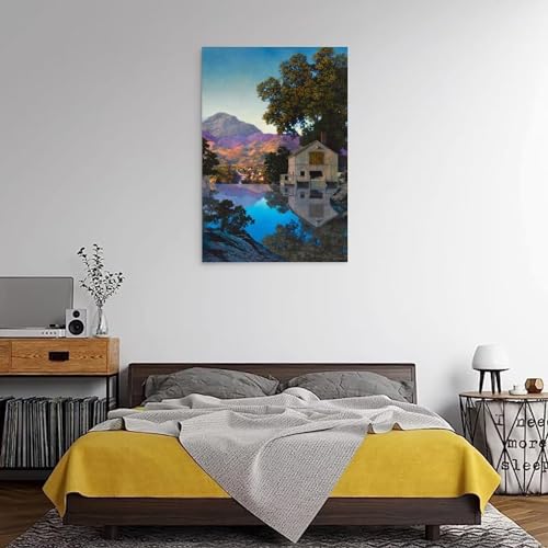 Reflets sur l'eau Maxfield Parrish affiche murale anti-reflet