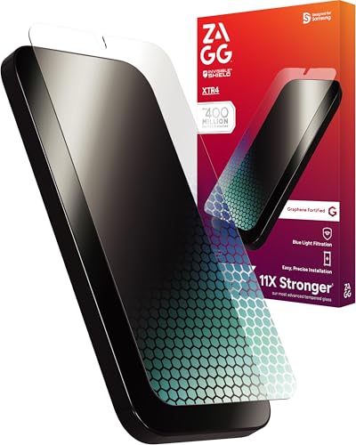 Image of ZAGG XTR4 Glass Samsung Galaxy S24 FE Screen Protector - 11X Stronger, Tempered Glass with Graphene, Blue Light Filtering, Anti-Reflective, Easy Installation, Recycled Content