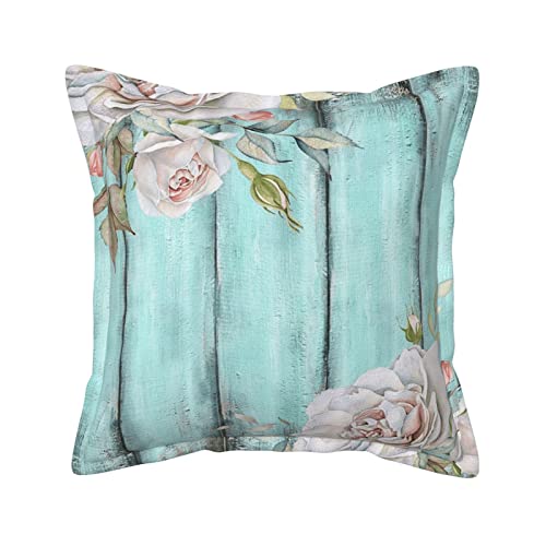 Housse de coussin en cuir synthétique bleu sarcelle, la solution antitache pour canapé - 2